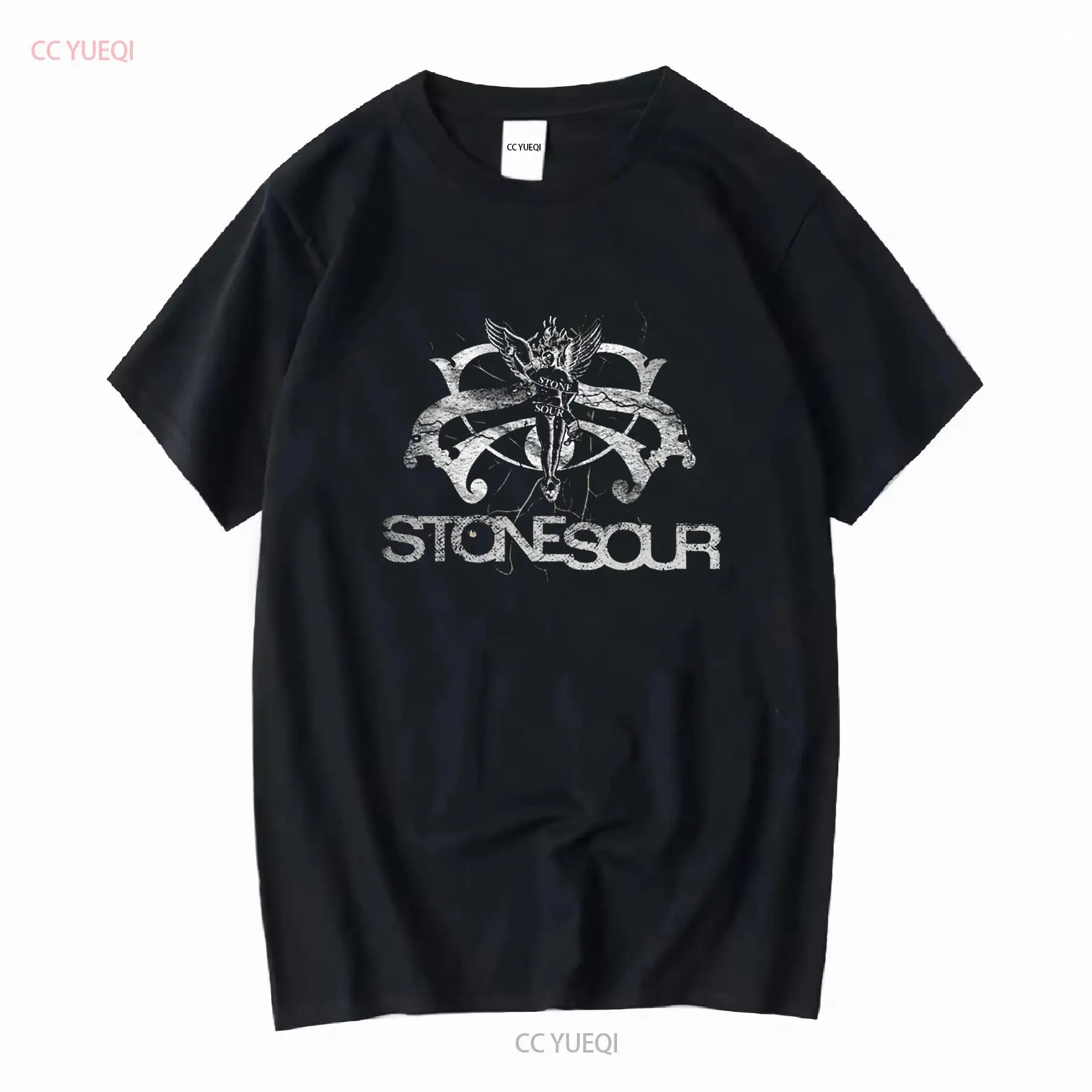 Vintage Fashion Logo - T shirt American Rock Logo Theme