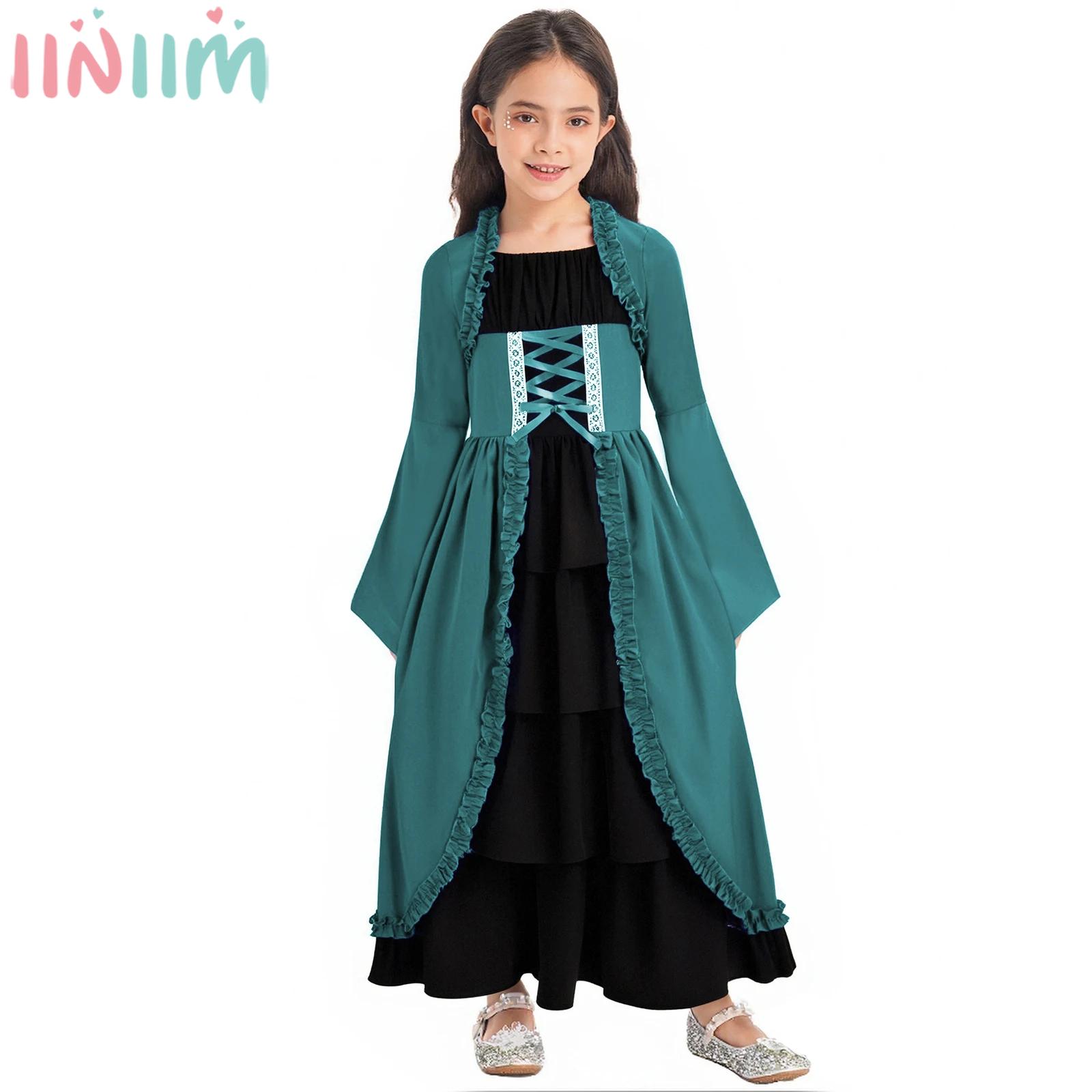 Vintage Fashion Girl - Children Girls Halloween Party Medieval Renaissance