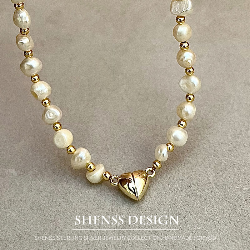Vintage Fashion Guild - Natural Baroque 5-6mm Freshwater Pearl Necklace