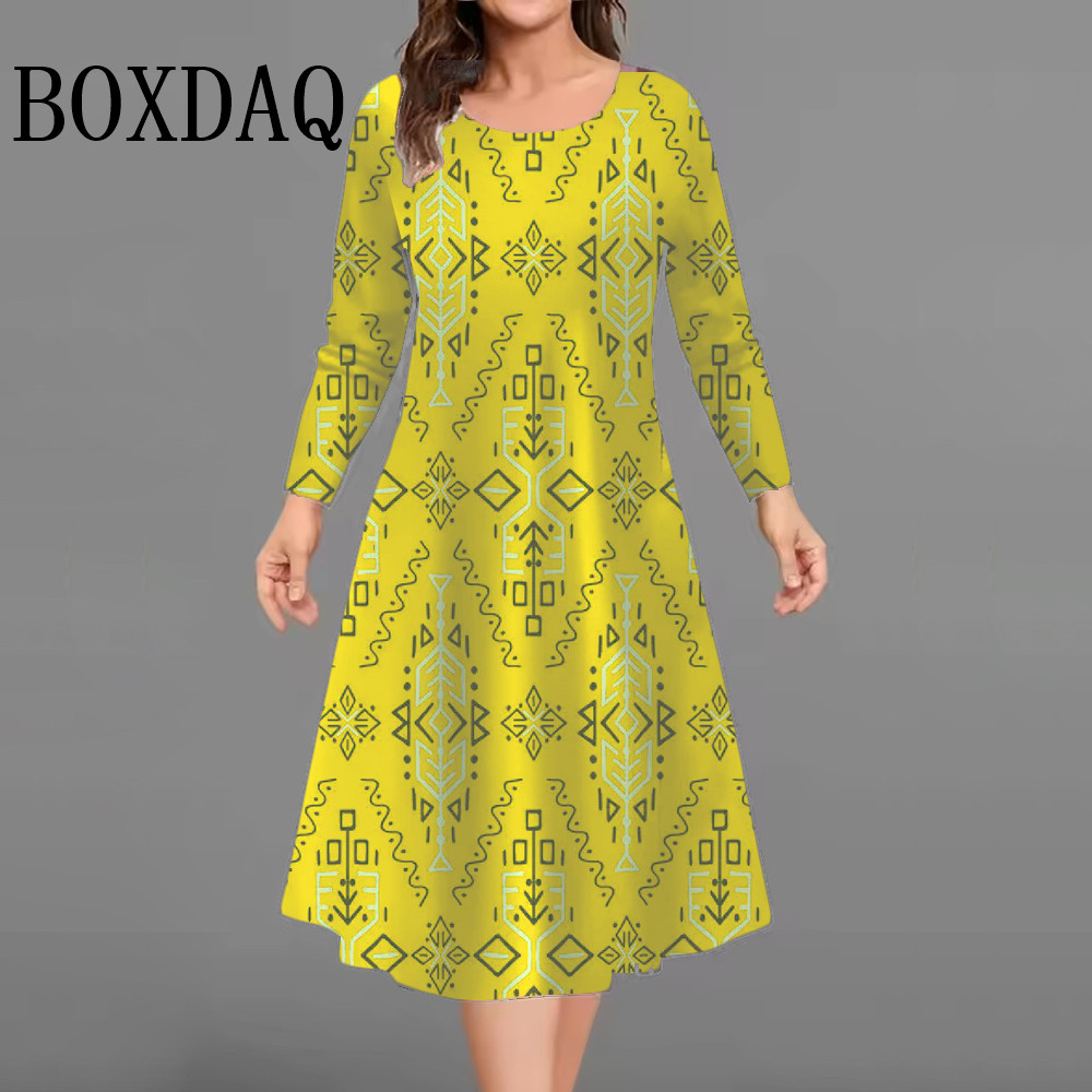 Vintage Fashion Plus Size - Women's Elegant Autumn Winter Vintage 3D