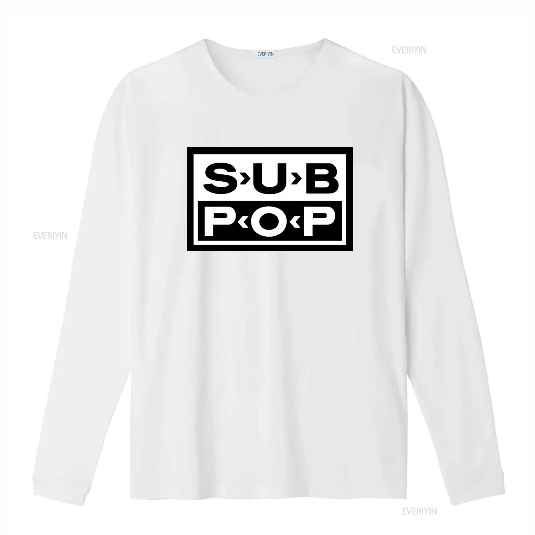 Sub Pop Logo T Shirt Black wit – Vintage Fashion Logo recenzja i cena