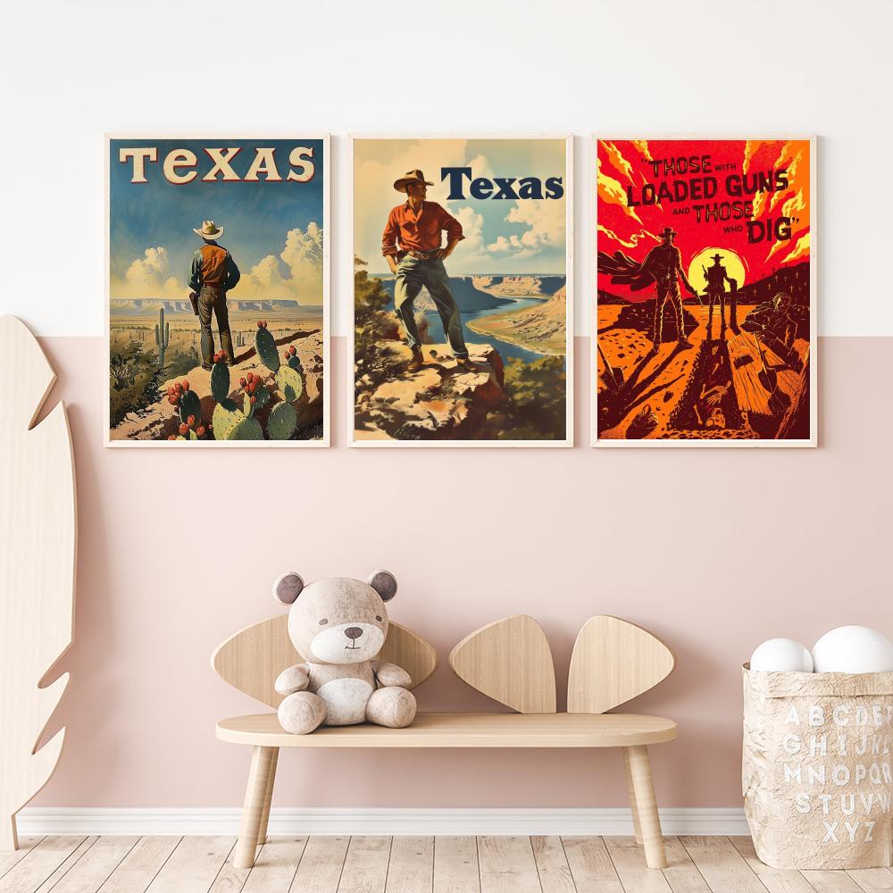 Western cowboy retro fashion P – Vintage Fashion Illustrations recenzja i cena