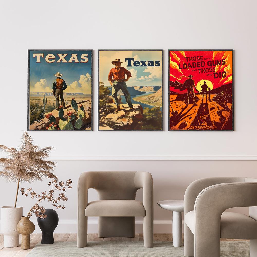 Western cowboy retro fashion P – Vintage Fashion Illustrations recenzja i cena
