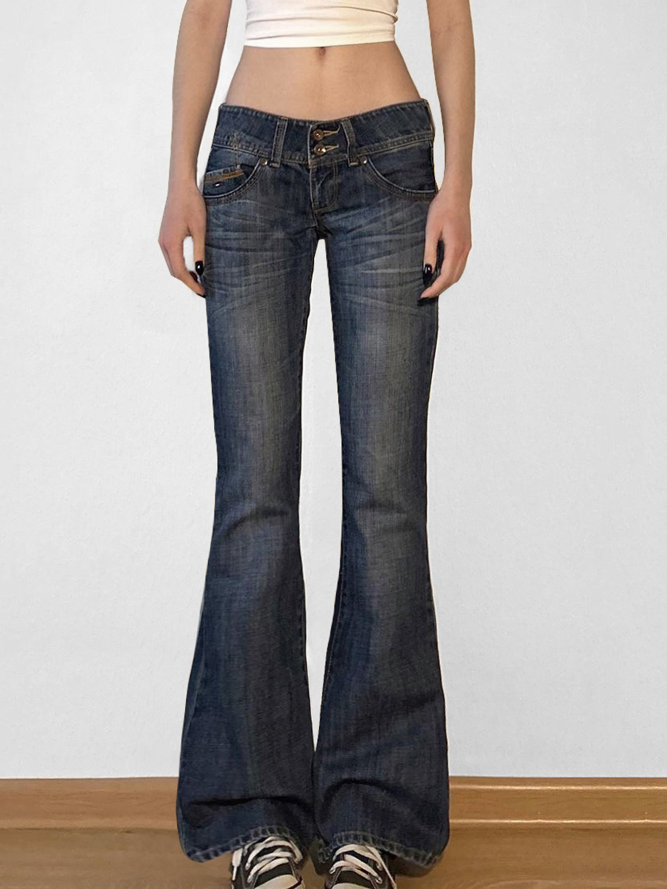 Vintage y2k Flared Jeans Retro – Mom Jean High Rise recenzja i cena