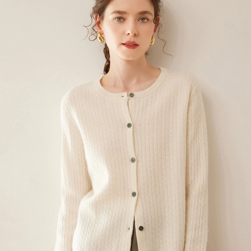 WinvyNee Women's Cashmere Meri – Crop Cardigan Vintage recenzja i cena