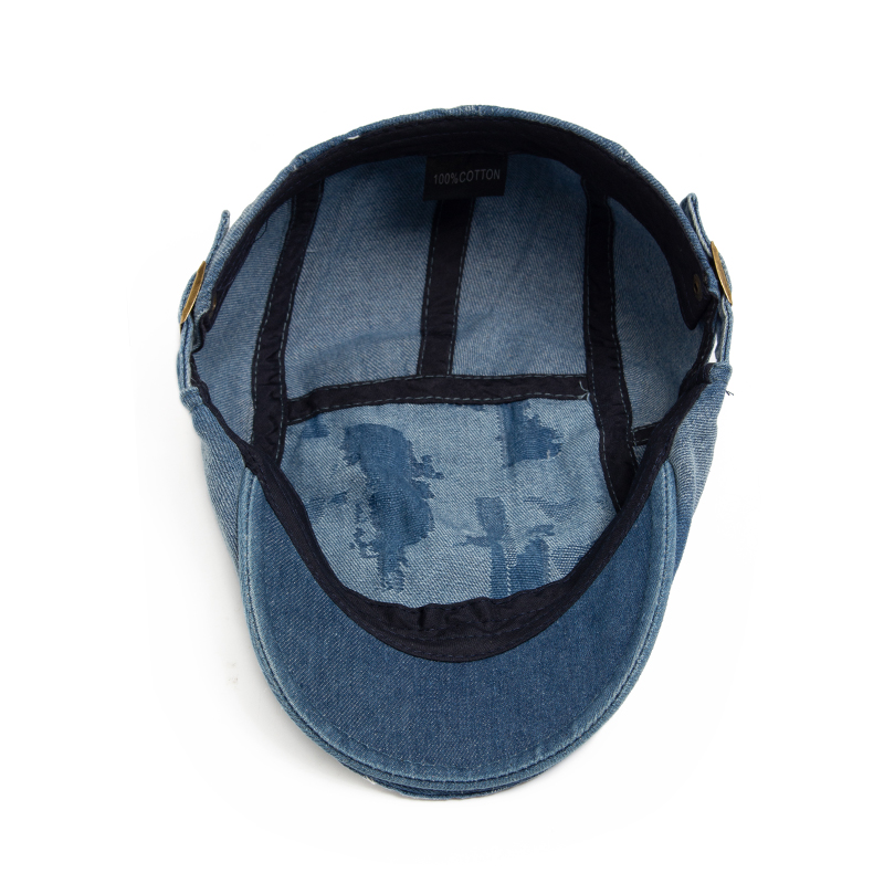 Fashion Men Ripped Denim Beret – Vintage Fashion Nz recenzja i cena