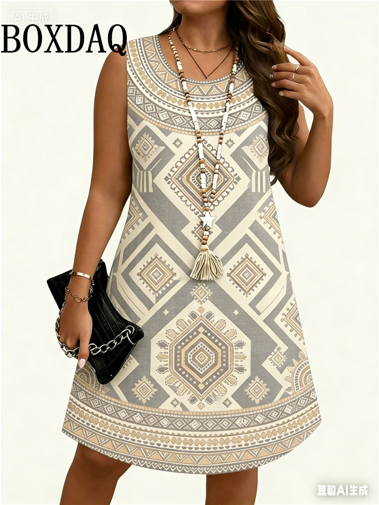 Ethnic Style Flowers 3D Print  – Vintage Fashion Plus Size recenzja i cena