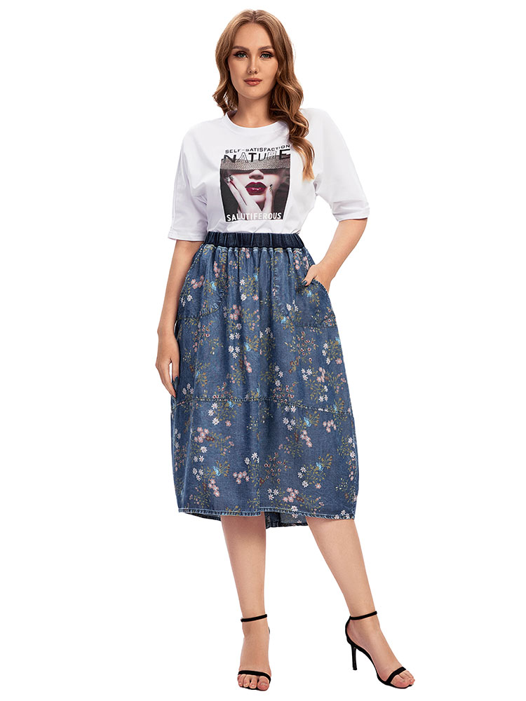 Women's plus Size Casual Denim – Vintage Fashion Plus Size recenzja i cena