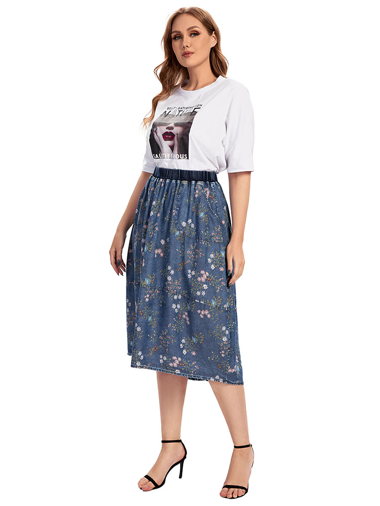 Women's plus Size Casual Denim – Vintage Fashion Plus Size recenzja i cena