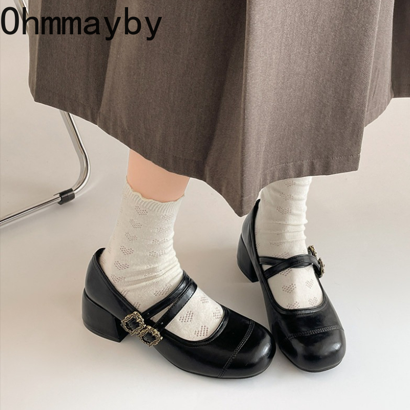 Vintage Thick Heel Women Mary  – Vintage Fashion Girl recenzja i cena