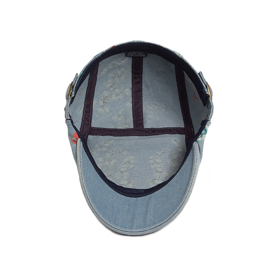 New Vintage Print Denim Beret  – Vintage Fashion Nz recenzja i cena