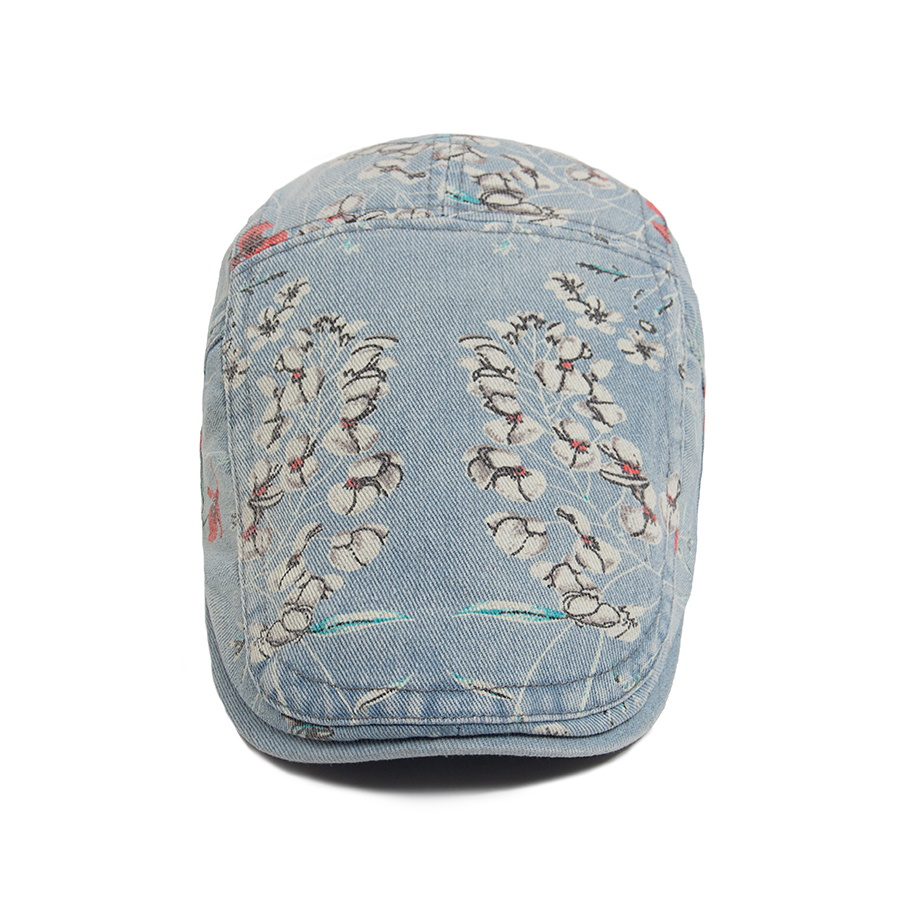 New Vintage Print Denim Beret  – Vintage Fashion Nz recenzja i cena