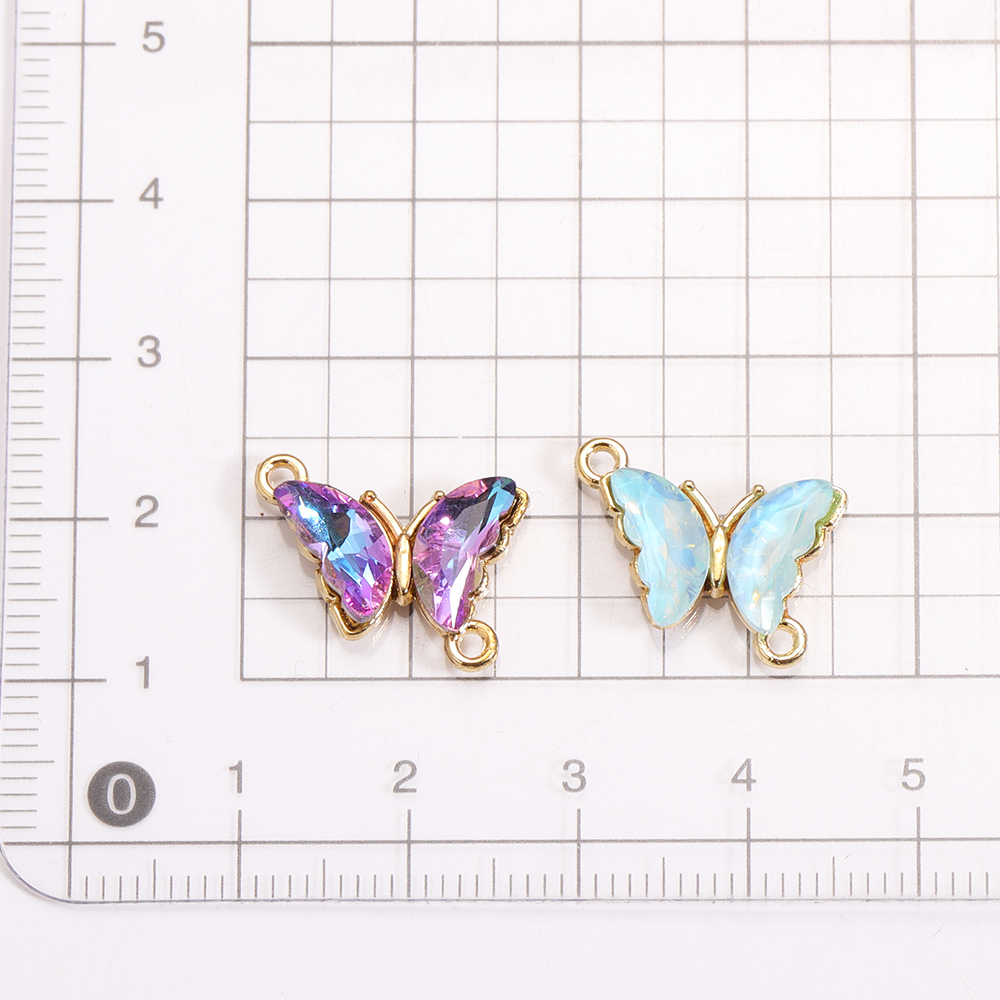 10Pcs Crystal Glass Butterfly  – Vintage Fashion Necklace recenzja i cena
