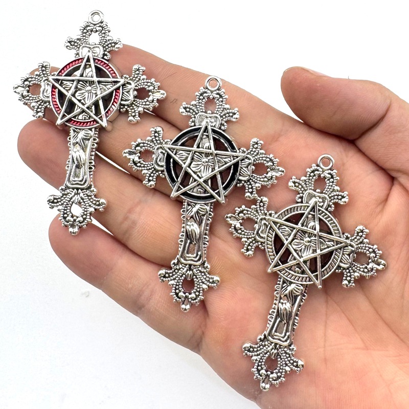 2pcs 30x15mm Gothic Big Cross  – Vintage Fashion Tumblr recenzja i cena