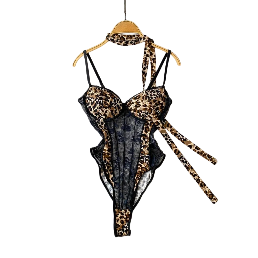 Women Hotsweet V-neck Leopard  – Vintage Fashion Necklace recenzja i cena