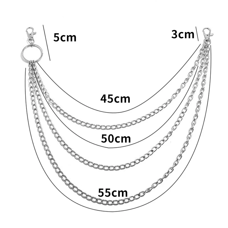 Layer Metal Belt Chain Punk Ho – Vintage Fashion Guild recenzja i cena