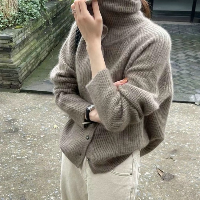 Women'S Stand Collar Cardigan  – Crop Cardigan Vintage recenzja i cena