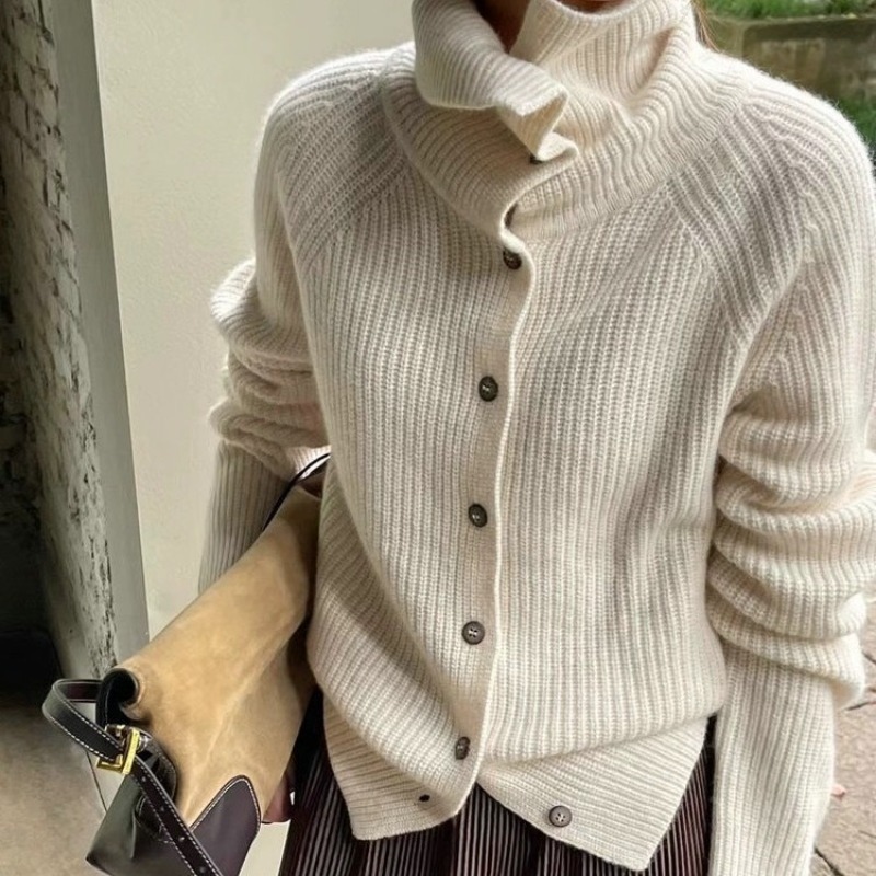 Women'S Stand Collar Cardigan  – Crop Cardigan Vintage recenzja i cena