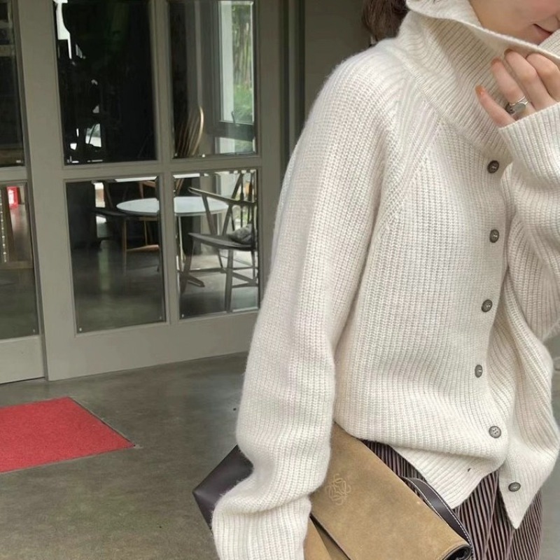 Women'S Stand Collar Cardigan  – Crop Cardigan Vintage recenzja i cena