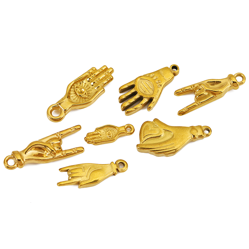 5pcs Stainless Steel Palm Eyes – Vintage Fashion Necklace recenzja i cena