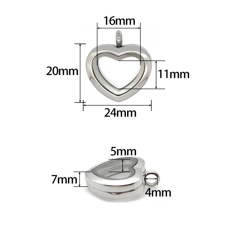24mm 30mm heart Floating Locke – Vintage Fashion Necklace recenzja i cena