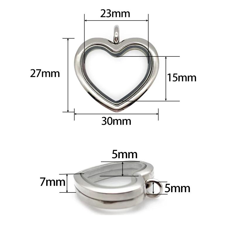 24mm 30mm heart Floating Locke – Vintage Fashion Necklace recenzja i cena
