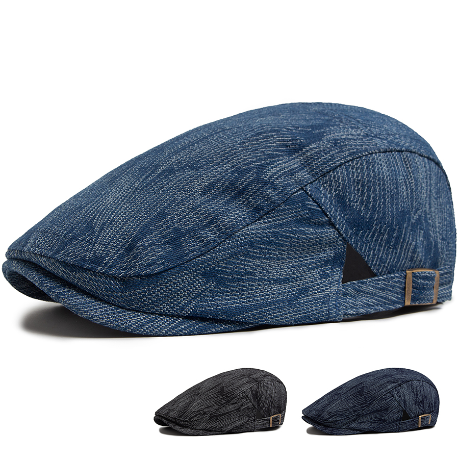 Fashion Denim Men's Beret Vint – Vintage Fashion Nz recenzja i cena