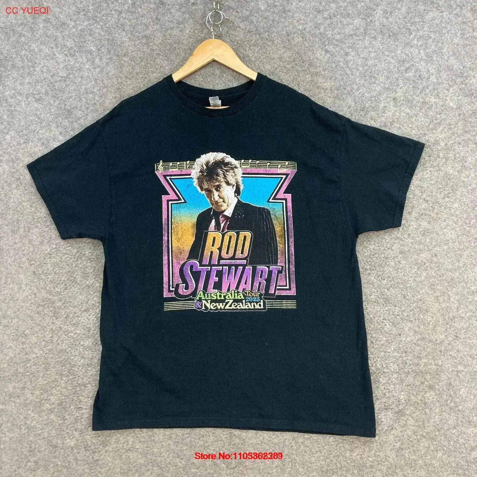 Rod Stewart Music Tour T Shirt – Vintage Fashion Nz recenzja i cena