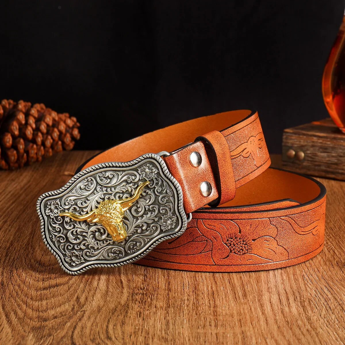 Western cowboy style men's bel – Vintage Fashion Nz recenzja i cena