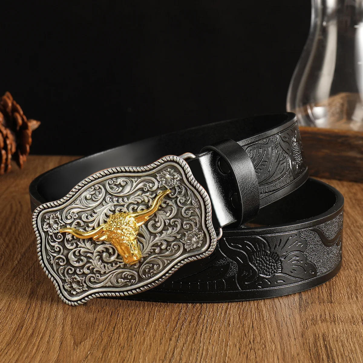 Western cowboy style men's bel – Vintage Fashion Nz recenzja i cena