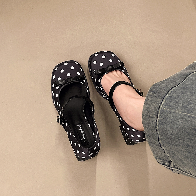 Vintage Thick Heel Polka Dot W – Vintage Fashion Girl recenzja i cena