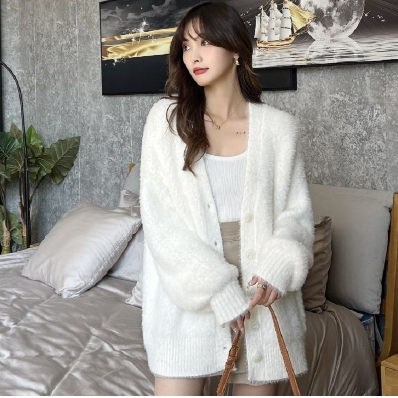 winter clothes women cardigan  – Crop Cardigan Vintage recenzja i cena
