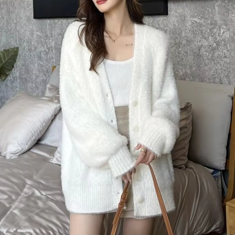 winter clothes women cardigan  – Crop Cardigan Vintage recenzja i cena