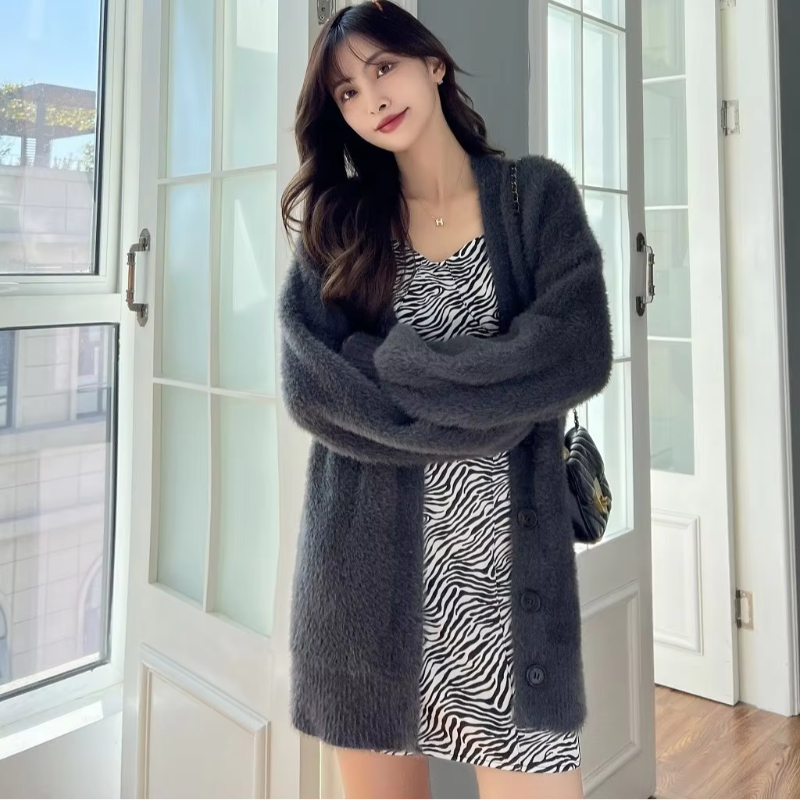 winter clothes women cardigan  – Crop Cardigan Vintage recenzja i cena