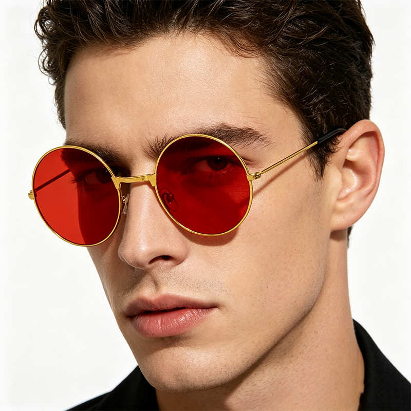 Classic Vintage Round Frame Su – Vintage Fashion Girl recenzja i cena