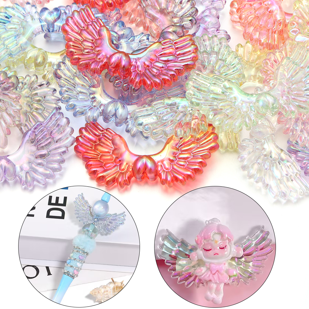 5pcs/lot AB Color Angel Wings  – Vintage Fashion Necklace recenzja i cena