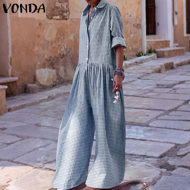 Plus Size 5XL VONDA Vintage Ju – Vintage Fashion Plus Size recenzja i cena