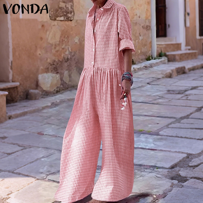Plus Size 5XL VONDA Vintage Ju – Vintage Fashion Plus Size recenzja i cena