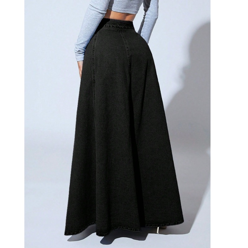plus Size Women's Black Denim  – Vintage Fashion Plus Size recenzja i cena
