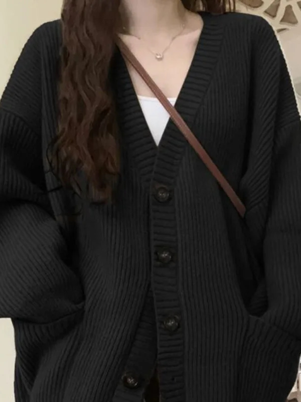Loose Cardigan Women Long Slee – Crop Cardigan Vintage recenzja i cena