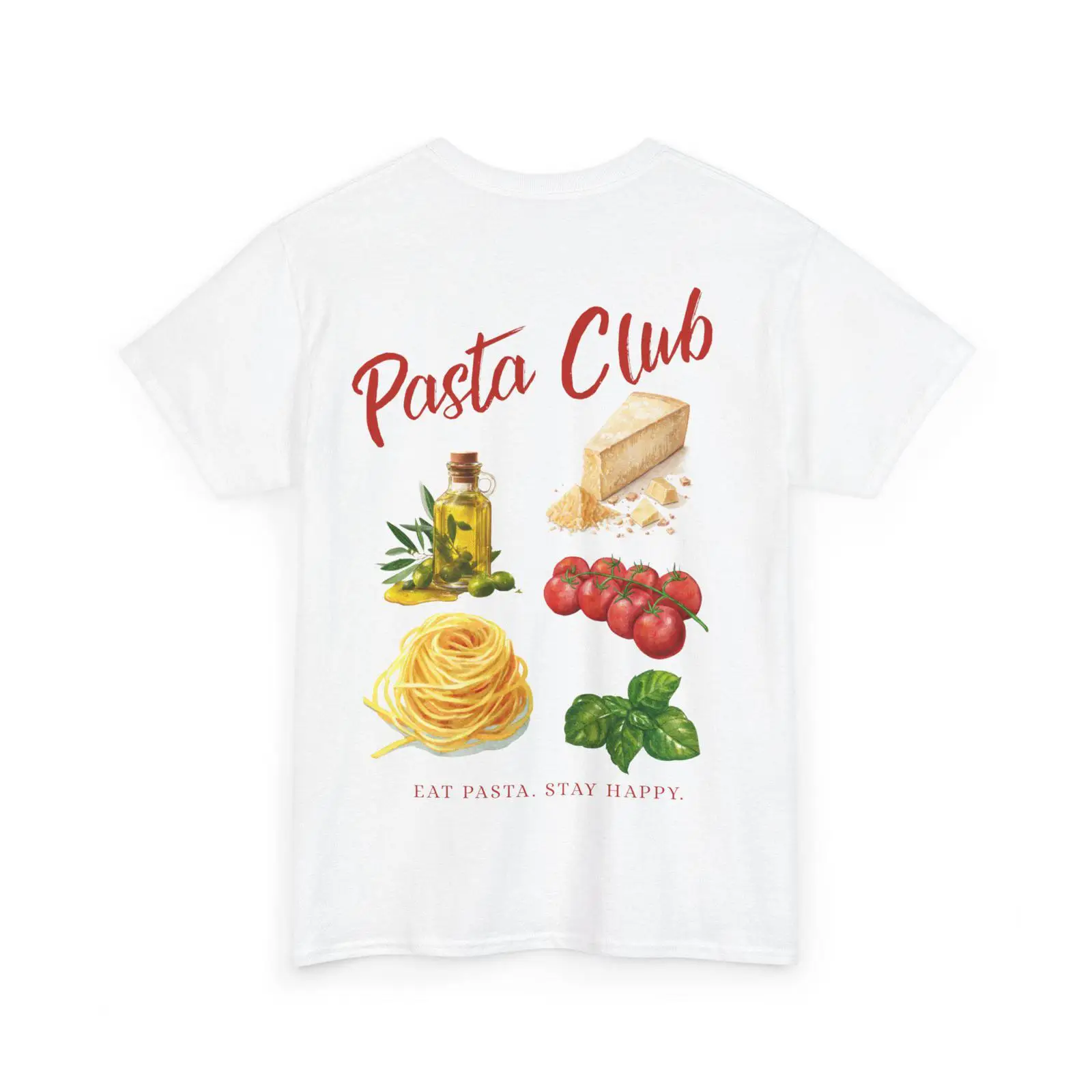 Pasta Club illustration T Shir – Vintage Fashion Illustrations recenzja i cena