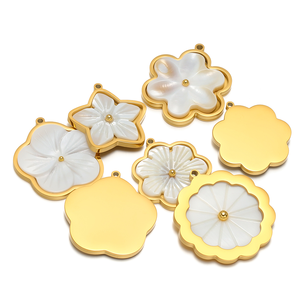 3pcs Stainless Steel Flowers F – Vintage Fashion Necklace recenzja i cena