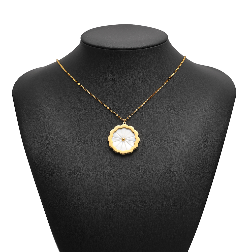 3pcs Stainless Steel Flowers F – Vintage Fashion Necklace recenzja i cena