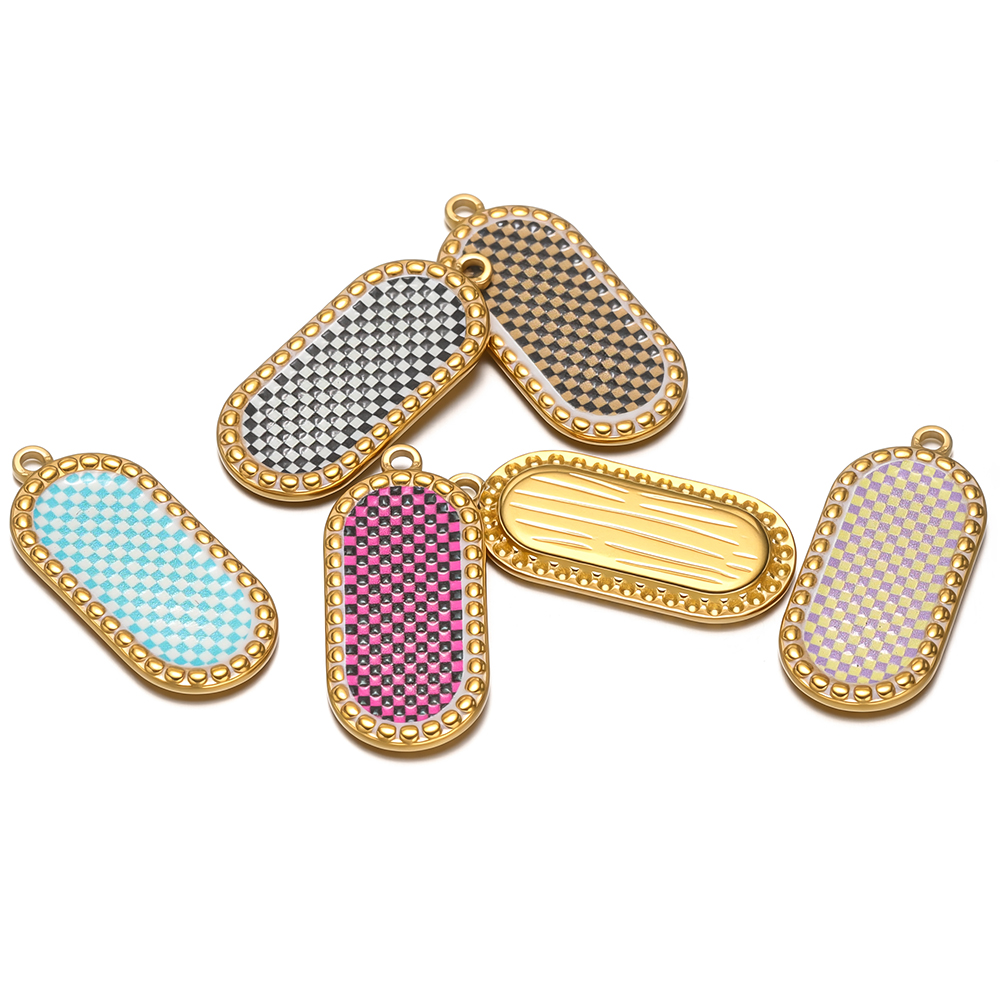 4pcs Stainless Steel Gold Oval – Vintage Fashion Necklace recenzja i cena