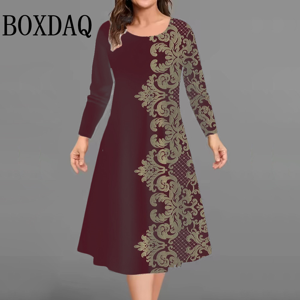 New Women's Retro Dress Flower – Vintage Fashion Plus Size recenzja i cena