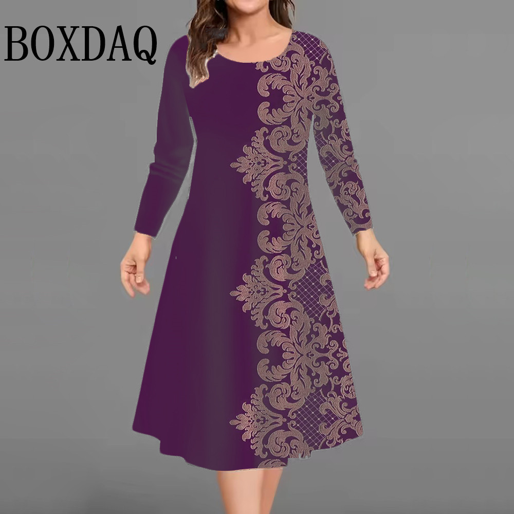 New Women's Retro Dress Flower – Vintage Fashion Plus Size recenzja i cena